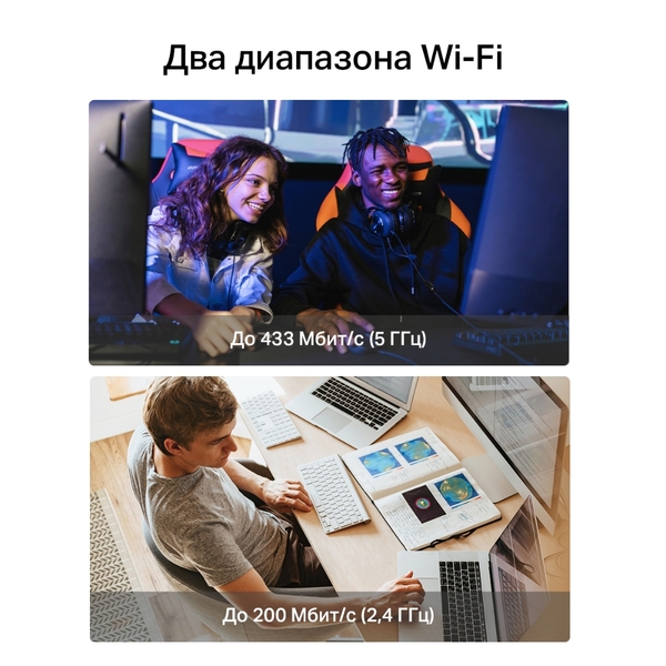 Адаптер WiFi Mercusys AC650 (MA20N) USB, 2.4/5GHz, 200/433Mb/s купить по самой низкой цене