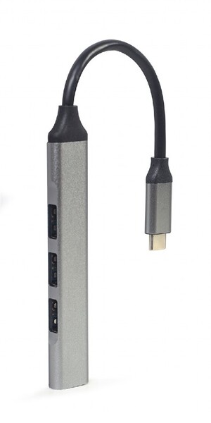 HUB 4-х порт-й USB Gembird (UHB-CM-U3P1U2P3-03) USB 3.1 Type-C ->  3*USB 2.0 + 1*USB 3.1 Type-A, 12см SILVER купить по самой низкой цене