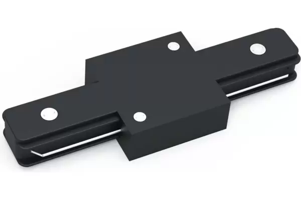 Коннектор GAUSS (TR105) для соединения трековых шинопроводов, прямой, жесткий, черный I-образный купить по самой низкой цене