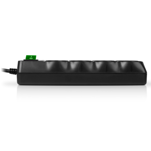 Фильтр SVEN SF-08E-16 Black (5м, max.нагрузка 3680Вт/16А, 8роз.CEE7/4, Защитные шторки) купить по самой низкой цене