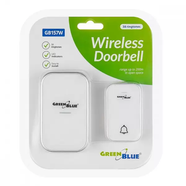 Беспроводной дверной звонок  CEE Kinetic talker WHITE (GB157W) 38 мелодий купить по самой низкой цене