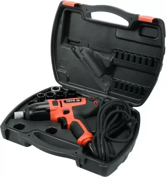 Гайковерт электрический ударный Yato (YT-82020) держатель 1/4 дюйма (6,3мм) шестигранник x 1,2 дюйма (12,7мм) купить по самой низкой цене