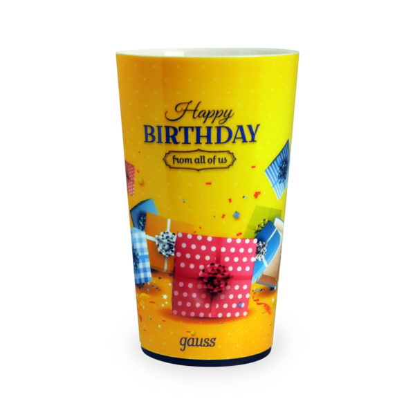 Стакан с подсветкой Gauss модель LCUP Birthday 3XLR44 LED (LC002) купить по самой низкой цене