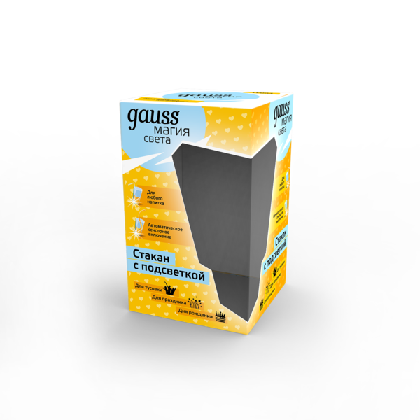 Стакан с подсветкой Gauss модель LCUP Romantic 3XLR44 LED   (LC003) купить по самой низкой цене