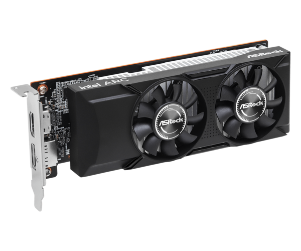 Видеокарта PCI-E 4.0 4Gb GDDR6 ASRock Intel Arc A310 4GB LP (90-G4NZZ-00UANF) 64b, 1*HDMI/DP купить по самой низкой цене