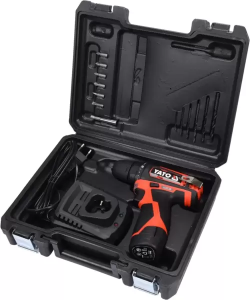 Дрель-шуруповерт аккумуляторная YATO (YT-82901) патрон 10мм, крутящ.момент 30N·m, 1300об/мин купить по самой низкой цене