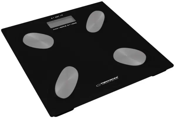 Весы напольные Esperanza EBS022K (электронные, стекло, 180/0.1кг) чёрные купить по самой низкой цене