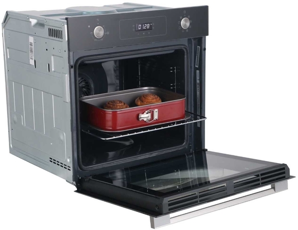 Духовой шкаф Haier HOD-P08WGB (70л, класс А+, гриль, конвекция) чёрный купить по самой низкой цене