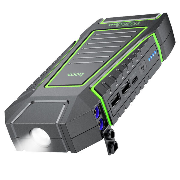 Пусковое устройство (бустер) для автомобиля Hoco QS1 Spring Car Jump Starter 10000 mAh  Max ток запуска 600A купить по самой низкой цене