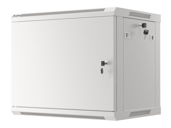 Шкаф настен.коммутацион. LANBERG WF01-6409-00S  19", 9U 600x450x512.35mm, black, металлическая дверь купить по самой низкой цене
