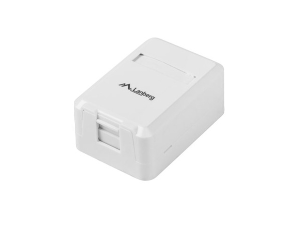 Коробка сетевая распределительная Lanberg (OK1-0001-W) для KEYSTONE 1-PORT купить по самой низкой цене