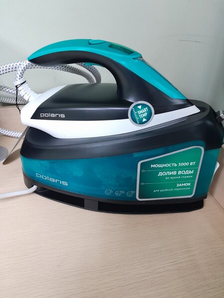 Утюг с парогенератором Polaris PSS 7510K (3кВт, подош.керамич., пар - давлен.7бар, бак 1.5л,)  Уценка! купить по самой низкой цене