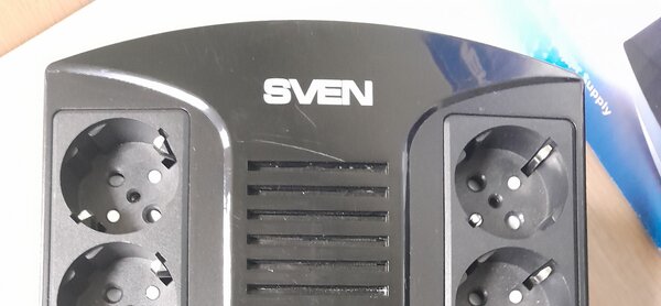 Блок UPS 1000VA/510Вт Sven UP-L1000E (6 розеток, стабилизатор напряжения 175-290) Уценка! купить по самой низкой цене