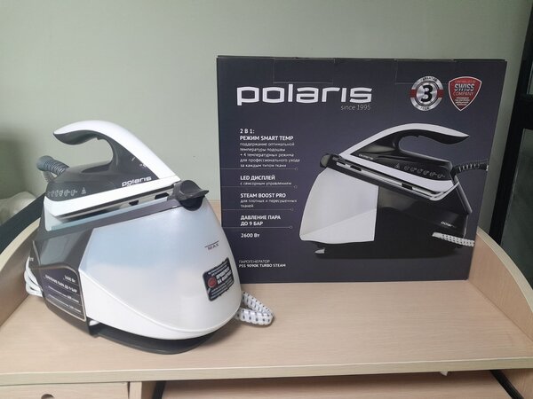 Утюг с парогенерат. Polaris PSS 9090K Turbo Steam (2600Вт, подош.PRO 5 Ceramic,9 бар/160г/мин, дисплей) Уценка купить по самой низкой цене