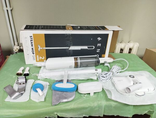 Швабра паровая AENO SM1 (ASM0001) 1000Вт, бак 0.38л, 3 бара, пар до 110°C, 2 режима пара Уценка! купить по самой низкой цене