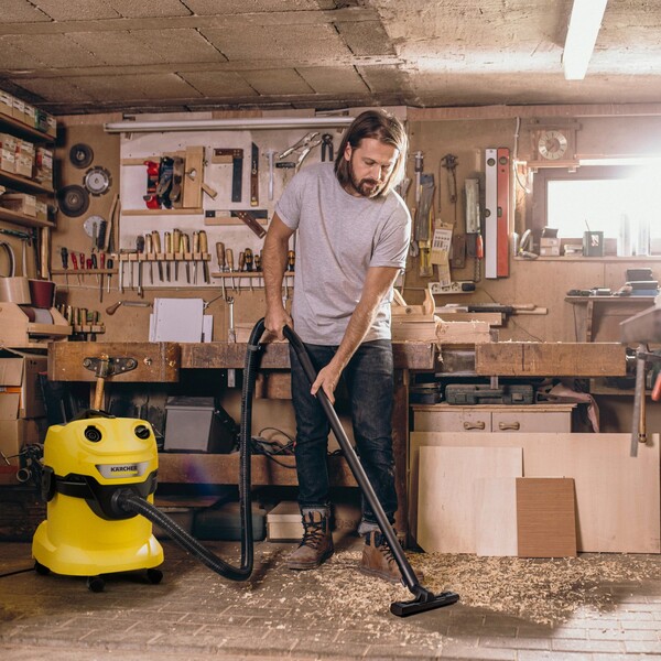 Пылесос Karcher WD 4 V-20/5/22 (1.628-209.0) питание от сети, уборка сухая/влажная, фильтр-мешок Уценка! купить по самой низкой цене