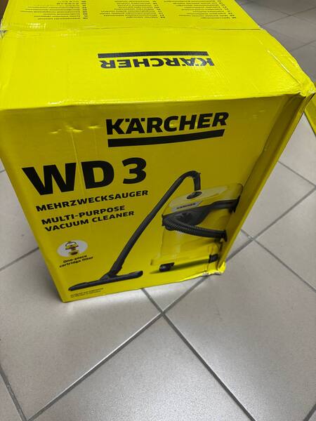Пылесос Karcher WD 4 V-20/5/22 (1.628-209.0) питание от сети, уборка сухая/влажная, фильтр-мешок Уценка! купить по самой низкой цене