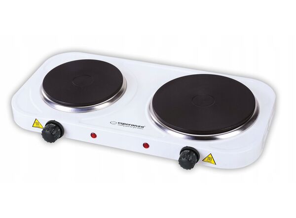 Плита электрическая настольная Esperanza EKH007W (2комфор,1кВт+1.5кВт) белая купить по самой низкой цене