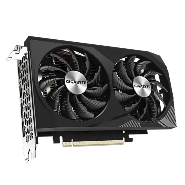 Видеокарта PCI-E 4.0 8Gb GDDR6 GIGABYTE RTX 3050 WINDFORCE OC V2 8G (GV-N3050WF2OCV2-8GD) 128b, 2*HDMI/2*DP купить по самой низкой цене