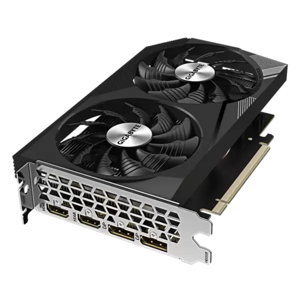Видеокарта PCI-E 4.0 8Gb GDDR6 GIGABYTE RTX 3050 WINDFORCE OC V2 8G (GV-N3050WF2OCV2-8GD) 128b, 2*HDMI/2*DP купить по самой низкой цене
