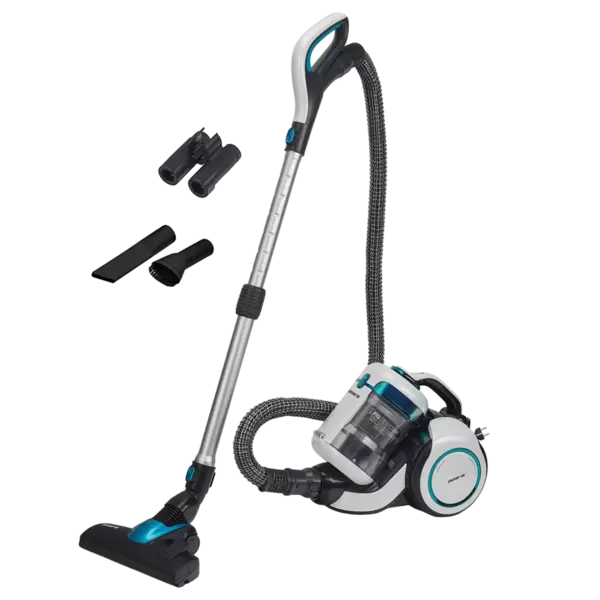 Пылесос Polaris PVC 1834 (циклонн.фильтр,мощн.1800/420Вт, 1.7л) pearl-colored/turquoise Уценка! купить по самой низкой цене