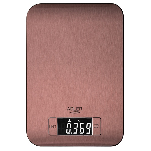 Весы кухонные Adler AD 3183с (электрон, до 5/0.001кг., платформа из нержавеющей стали) цвет медный купить по самой низкой цене