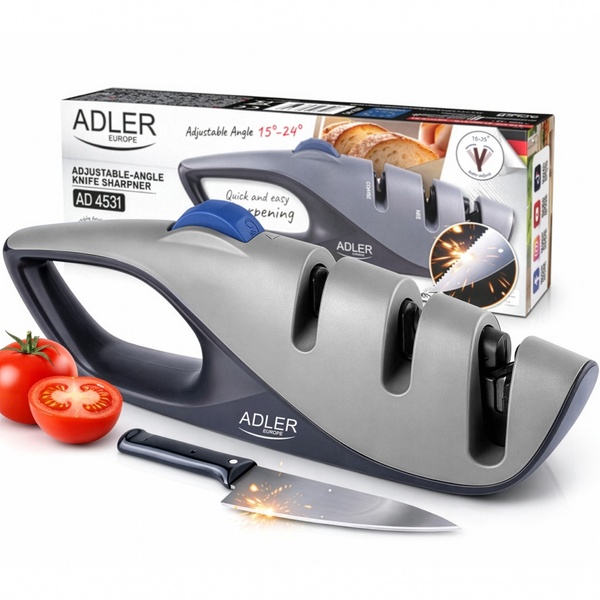 Точилка для ножей, с регулируемым углом наклона, ручная Adler (AD 4531) купить по самой низкой цене