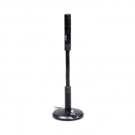 Микрофон SVEN MK-490 ( 2.4м.,подставка, черн.,30-16000Гц, -58±3дБ, мини-джек 3,5 мм) купить по самой низкой цене