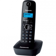 Тел/радио KX-TG1611UAH PANASONIC DECT, часы/буд-к,АОН черн/серый купить по самой низкой цене