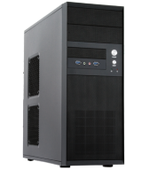 Корпус MidiTower ATX Chieftec CQ-01B-U3-OP, черный, USB3.0, без бп купить по самой низкой цене