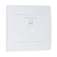 RJ-45 розетка внутренняя SVEN SE-128 1порт,шторка (White) купить по самой низкой цене