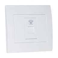 RJ-11 розетка телефонная внутренняя SVEN SE-126 1порт,шторка (White) купить по самой низкой цене