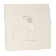 RJ-11 розетка телефонная внутренняя SVEN SE-126 1порт,шторка (Ivory) купить по самой низкой цене