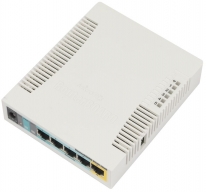 Маршрутизатор Mikrotik RB951Ui-2HnD (5х10/100,PoE,USB,2.802.11b/g/n) купить по самой низкой цене