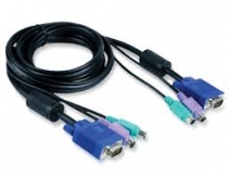 Кабель для KVM переключ. (PS/2+PS/2+VGA15M,1.8м,) D-Link (DKVM-CB) купить по самой низкой цене