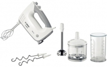 Миксер Bosch MFQ36480 (ручной,450Вт,5 скор,турборежим) white/grey купить по самой низкой цене