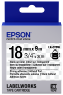 Лента Epson LK-5TBW (C53S655011) 18мм*9м Strng adh Blk/Clear (LW-400) купить по самой низкой цене