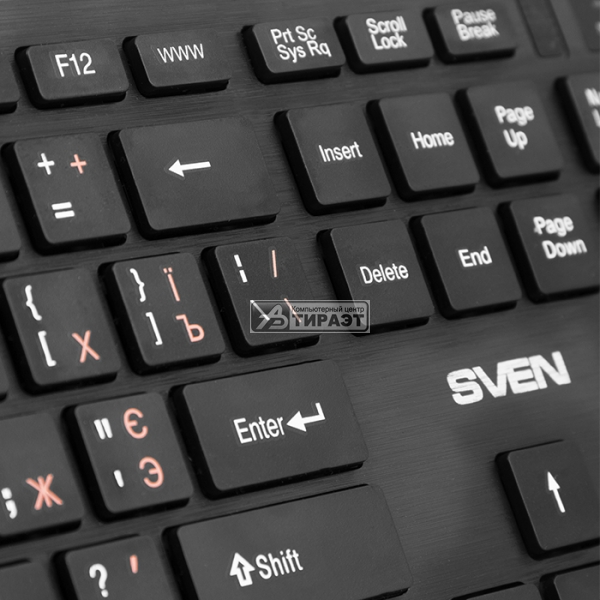 Клавиатура SVEN KB-E5900W (wireles,USB,до 10м) black купить по самой низкой цене