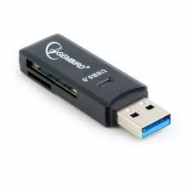 Картридер Gembird (UHB-CR3-01) внеш. USB2.0, SD/microSD/SDHC/MMC купить по самой низкой цене