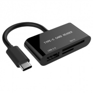 Картридер Gembird (UHB-CR3-02) внеш. USB3.1, Type-C,SD/mSD,USB-AM купить по самой низкой цене
