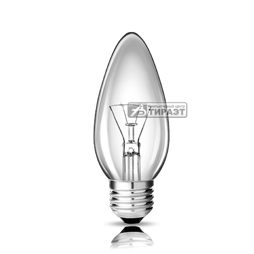 Лампа накаливания BELLIGHT C35 230В 40Вт E27 прозрачная 57916 - Лампы с ...