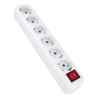 Блок на 6 розетки без кабеля, с заземлением и выключателем BELLIGHT max 3кВт, max 250В, 16А, белый купить по самой низкой цене