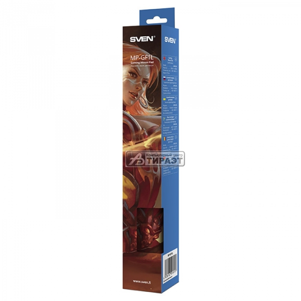 Коврик SVEN (MP-GF1L) коврик д/опт.мыши, 450x400x3мм, ткань+резин, картинка купить по самой низкой цене