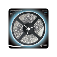 Лента светодиодная (312000307) Gauss 7,2W/m, 30LED/m, 5050/30-SMD, 12V DC холодный белый, 5м/блистер, IP20 купить по самой низкой цене