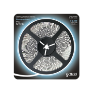 Лента светодиодная (312000314) Gauss 14,4W/m, 60LED/m, 5050/60-SMD, 12V DC холодный белый, 5м/блистер, IP20 купить по самой низкой цене