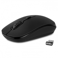 Мышь SVEN RX-510SW Wreless, USB, 3+1кн., 800/1200/1600dpi, silent black купить по самой низкой цене