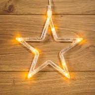 Фигура светодиодная 'Звездочка' (501-011) на присоске с подвесом, цвет ТЕПЛЫЙ БЕЛЫЙ    REXAN купить по самой низкой цене