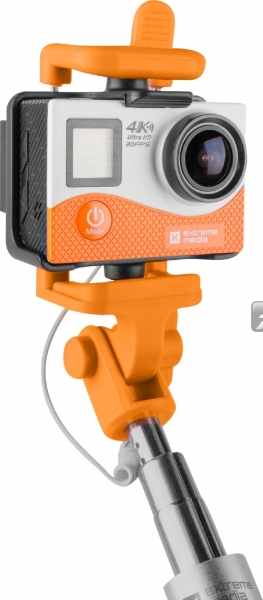 Штатив Selfie stick (монопод) NATEC (NST-0983) Extreme Media SF-20W  (18,6-81см) orange купить по самой низкой цене