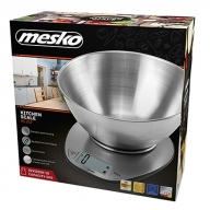 Весы кухонные Mesko MS 3152 (электрон, до 5/0.001кг., чаша и платформа из нержав.стали) купить по самой низкой цене