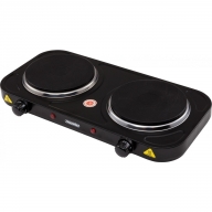 Плита электрическая настольная Mesko MS 6509 (2 конфор. 1.0кВт +1.0кВт) эмалированная, black купить по самой низкой цене